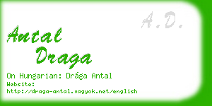 antal draga business card